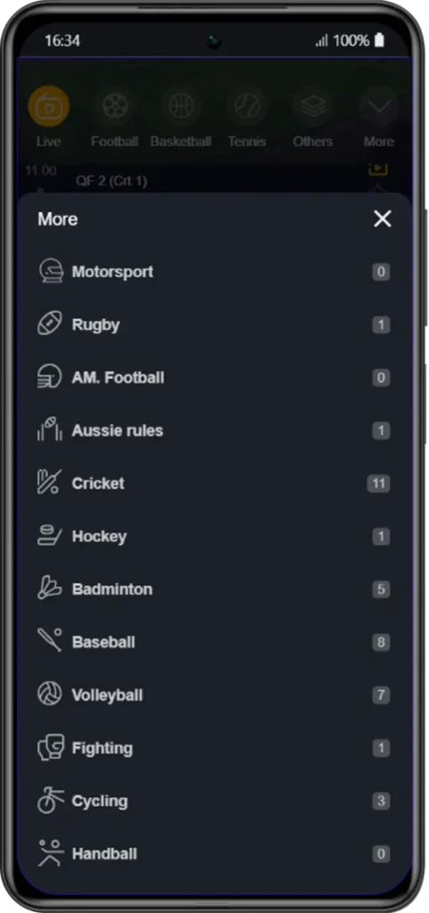 RBTV77 Sports Categories